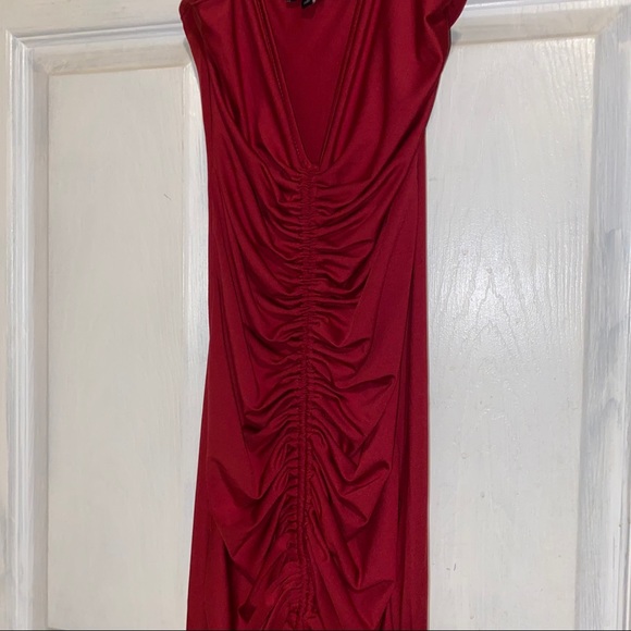 Fashion Nova Shanghai Ruched Dress🌹 - Picture 2 of 5